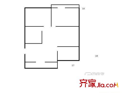 太原 府東街區(qū)委宿舍 戶型圖