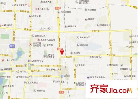 電力開關(guān)廠宿舍交通圖太原  