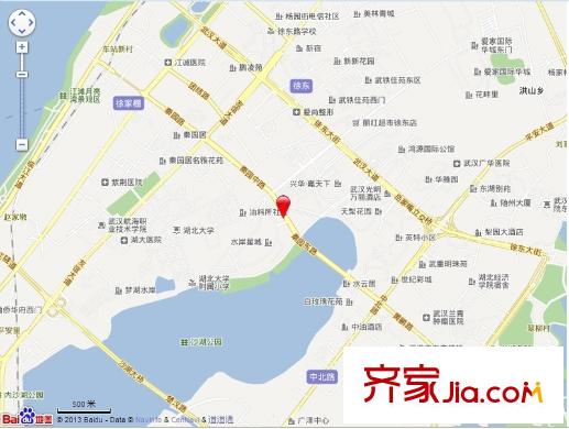 水岸星城B區(qū)交通圖