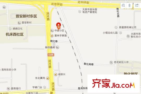 東崗太陽城交通圖太原  