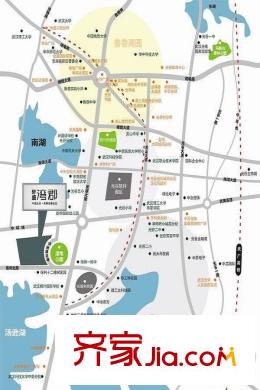 光谷地產(chǎn)灣郡別墅區(qū)位圖