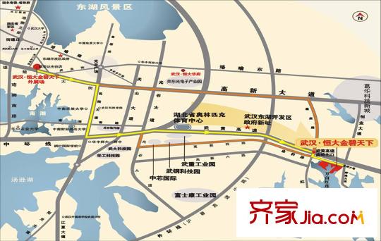 恒大世紀(jì)旅游城交通圖