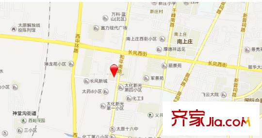 一萬(wàn)三小區(qū)交通圖太原  