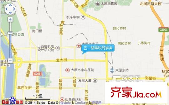 五一路國稅局宿舍交通圖太原  