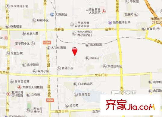太鐵迎春新區(qū)交通圖太原  