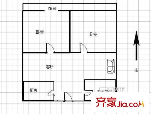 太原 省電建宿舍 戶型圖
