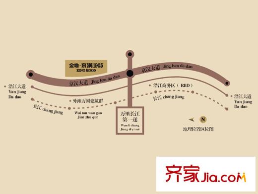 金地京漢1903交通圖