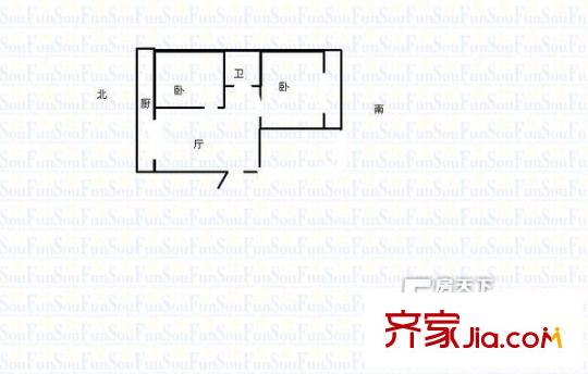 太原 前進(jìn)路財(cái)政廳宿舍 戶(hù)型圖