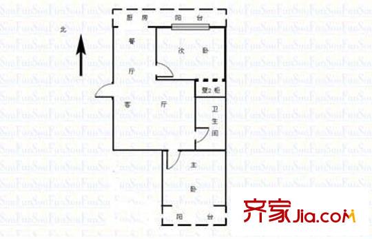 太原 前進(jìn)路財(cái)政廳宿舍 戶(hù)型圖