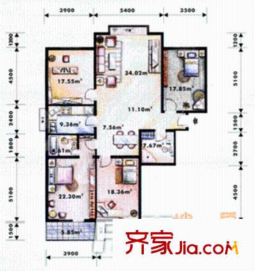 太原 美麗新世界 戶型圖