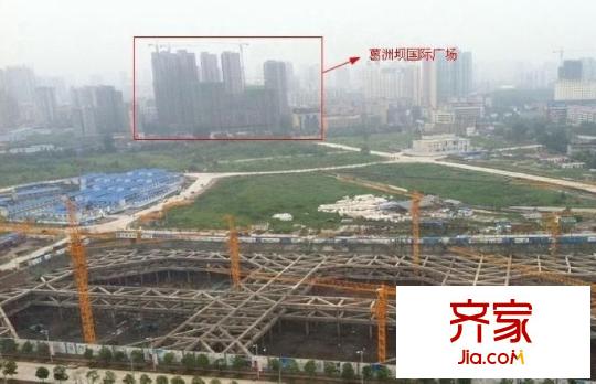 葛洲壩國際廣場遠(yuǎn)望項目工地（20130112）
