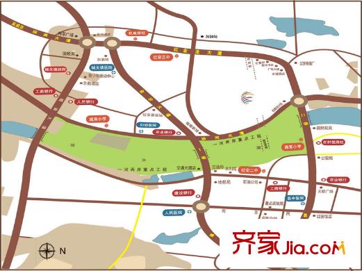 盛地沃爾瑪廣場區(qū)位圖