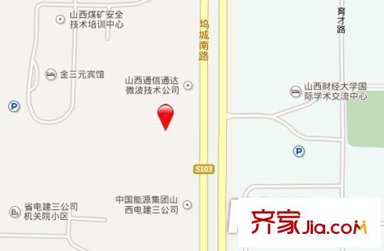 礦山救護大隊宿舍交通圖太原  