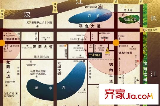 新長江香榭琴臺區(qū)位圖