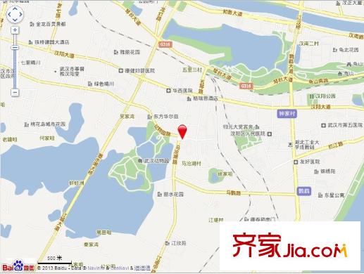 新長江香榭琴臺交通圖