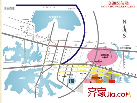 寶安高爾夫城區(qū)位圖