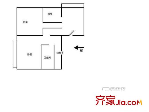 太原 后鐵匠巷房地局宿舍 戶型圖