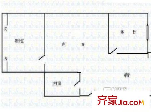 太原 鴻峰花園 戶型圖