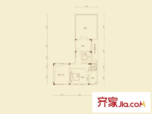 中冶南方韻湖首府25-47號(hào)樓G1戶型二層（售完） 3室2廳2衛(wèi)1廚