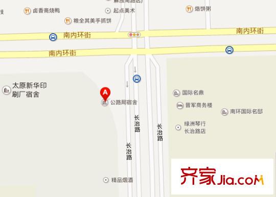 公路局宿舍交通圖太原  
