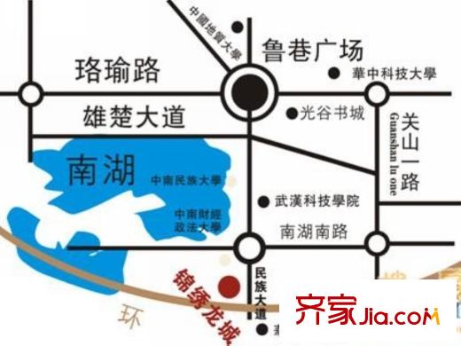 錦繡龍城八期鎏園區(qū)位圖