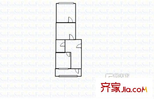 太原 壩陵街農(nóng)行宿舍 戶型圖