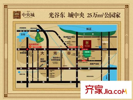 光谷中央城交通區(qū)位圖