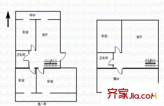 北辰苑 4室 戶型圖