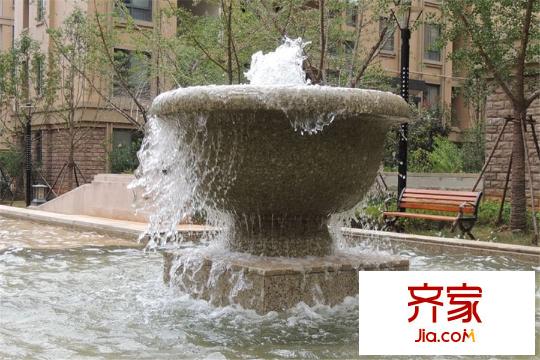 觀瀾御苑二期觀瀾御平方米臺噴泉景觀（2015.3.20）