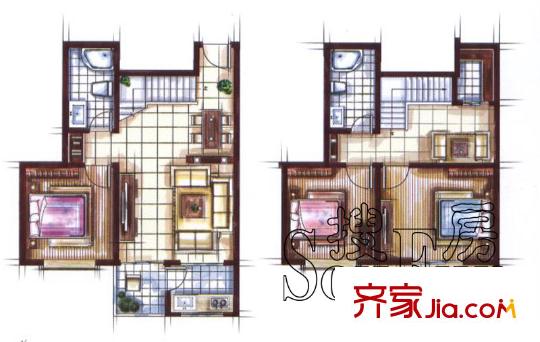 迎澤熙園D戶型三室兩廳兩衛(wèi)