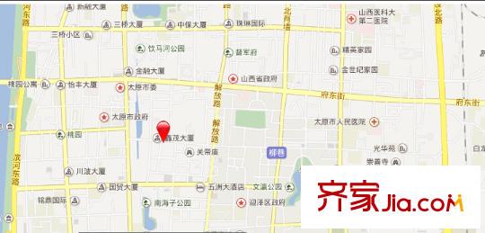西羊市住宅小區(qū)交通圖太原  