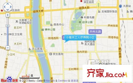 小南關(guān)工人療養(yǎng)院小區(qū)交通圖太原  