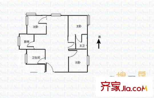 太原 世紀(jì)花苑 戶(hù)型圖