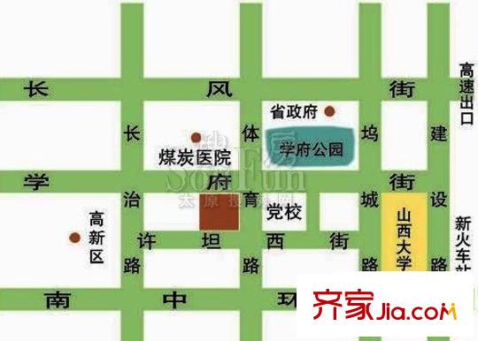 世紀(jì)花苑交通圖地圖