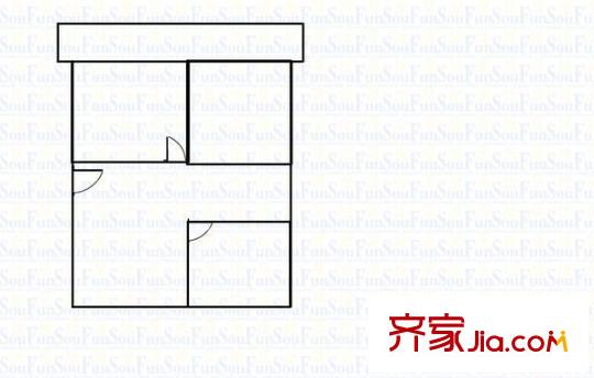 雙龍大廈 3室 戶型圖