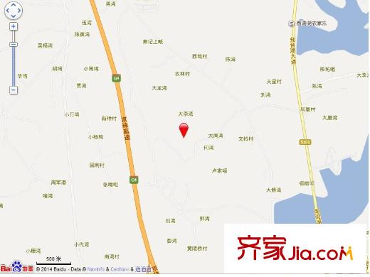 現(xiàn)代城平方米庭交通圖