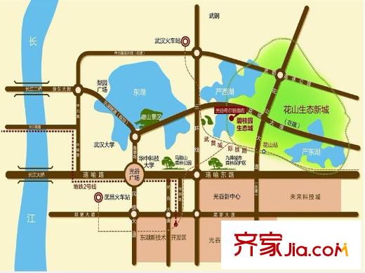 碧桂園生態(tài)城別墅交通圖
