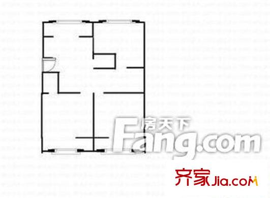太原 千峰南路國土廳宿舍 戶型圖