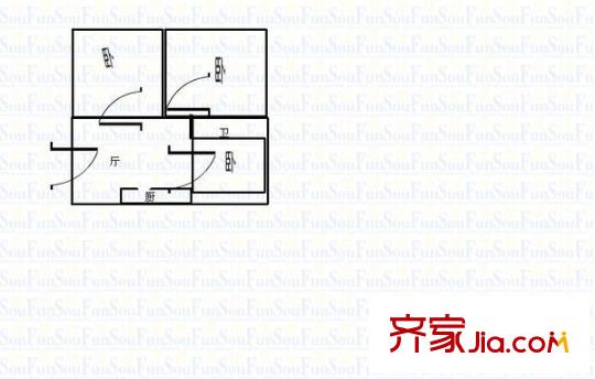 前進苑 3室 戶型圖