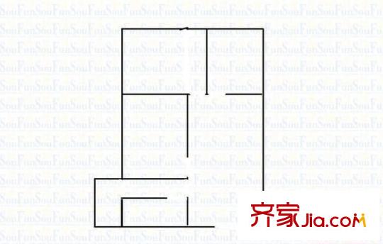 建設(shè)路電力小區(qū) 3室 戶型圖