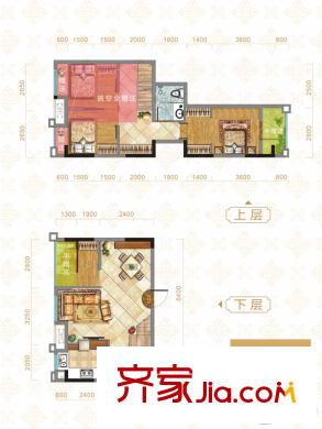 華享雕墅1號樓A1戶型(已售罄) 4室2廳2衛(wèi)