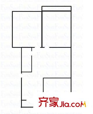 國(guó)師街一校對(duì)面房地局宿舍 3室 戶型圖