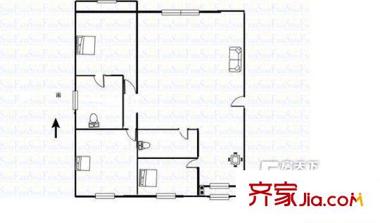 太原 鍋爐廠宿舍 戶(hù)型圖