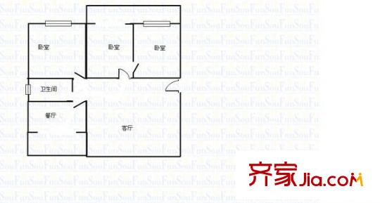 福民巷公安局宿舍 0室 戶型圖