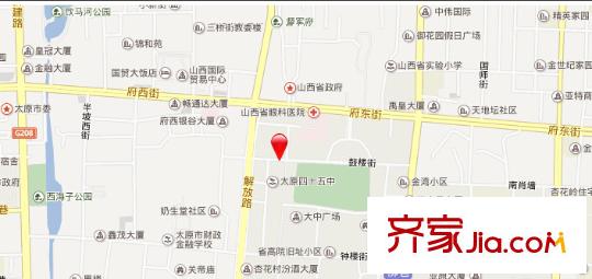 鼓樓小區(qū)交通圖太原  