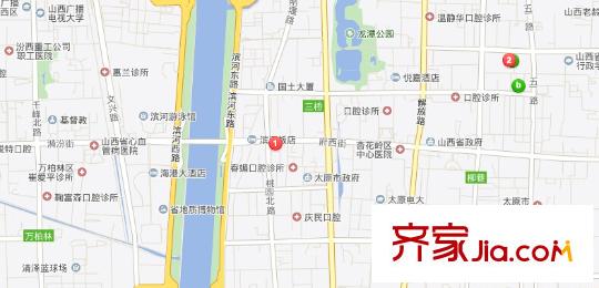 府西街房地局宿舍交通圖太原  