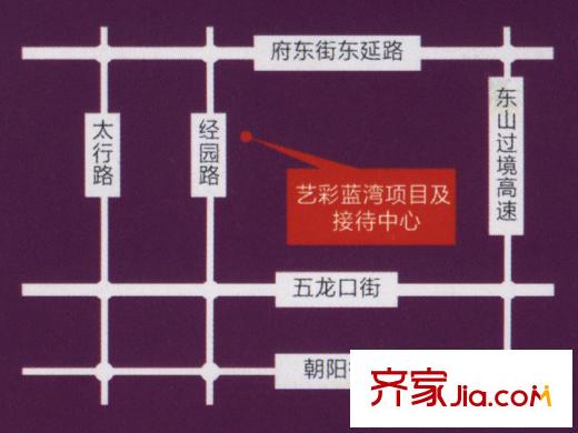藝彩藍(lán)灣交通圖