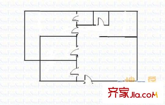 鑫茂花苑 3室 戶型圖