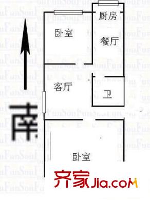 王村小區(qū) 3室 戶型圖