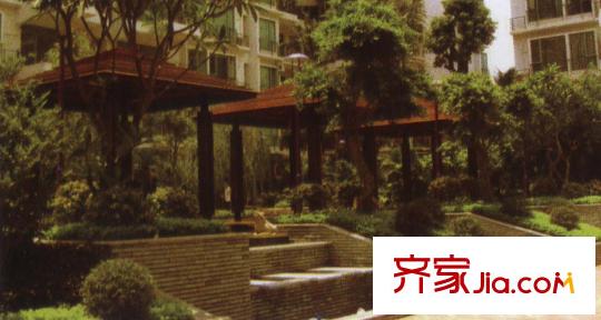 溫泉公寓配套圖園林實(shí)景圖